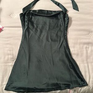 Beginning Boutique Ellie Forest Green Mini Dress, Size 6